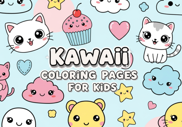 Kawaii Coloring Pages For Kids